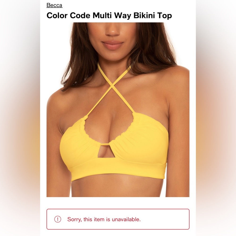 BECCA Color Code Multi Way Bikini Top